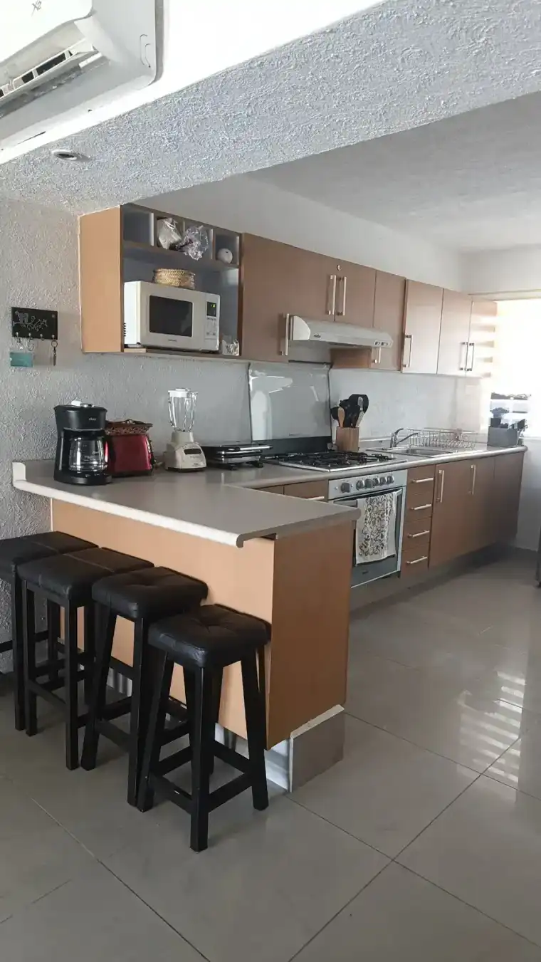 Cocina equipada del departamento