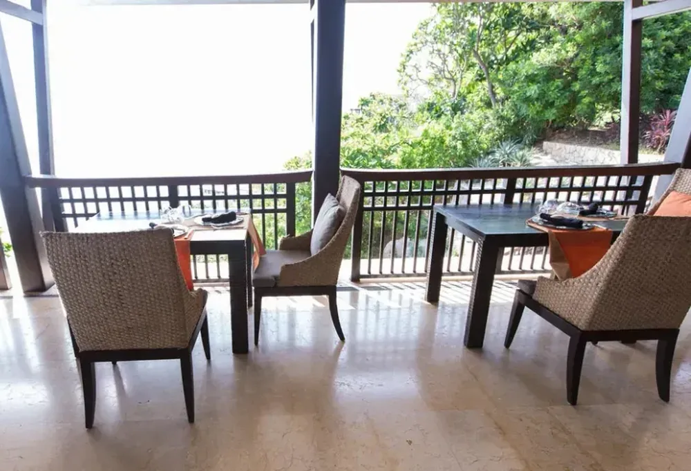 Terraza de Saffron en Banyan Tree Cabo Marqués